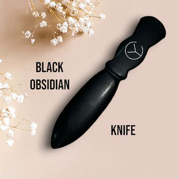 Black Obsidian Knife for Bad Dream Prevention