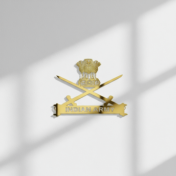 Indian Army Pride Gold Stickers Set of -4