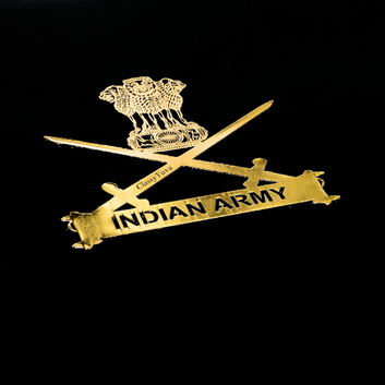 Indian Army Pride Gold Stickers Set of -4