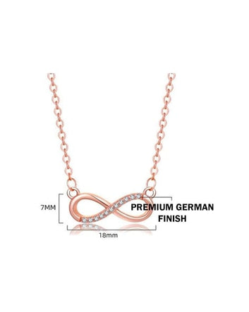 Luxurious Infinity Pendant for Women Zirconia Crystal