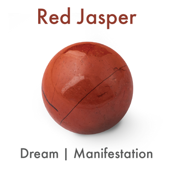 Chase Your Dreams Red Jasper Bracelet with CZ Charm