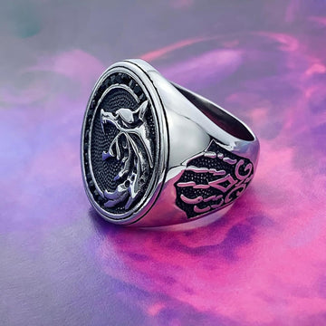 CY Premium Stainless Steel Hunter's Wolf Ring