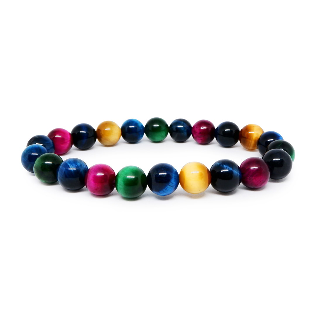 Multicolor tiger store eye bracelet