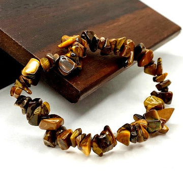 Tiger Eye Chips Bracelet for Unisex