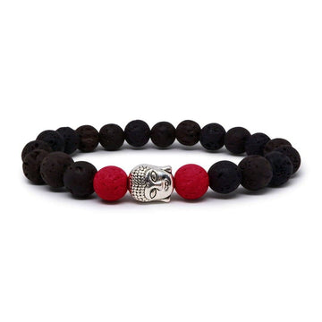 Lava Bracelet with Buddha Head for Women