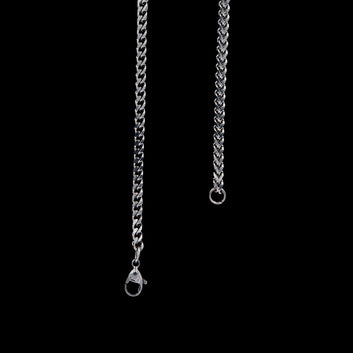 Italian Stainless Steel Square Shape Diamond Cut Chain for Men