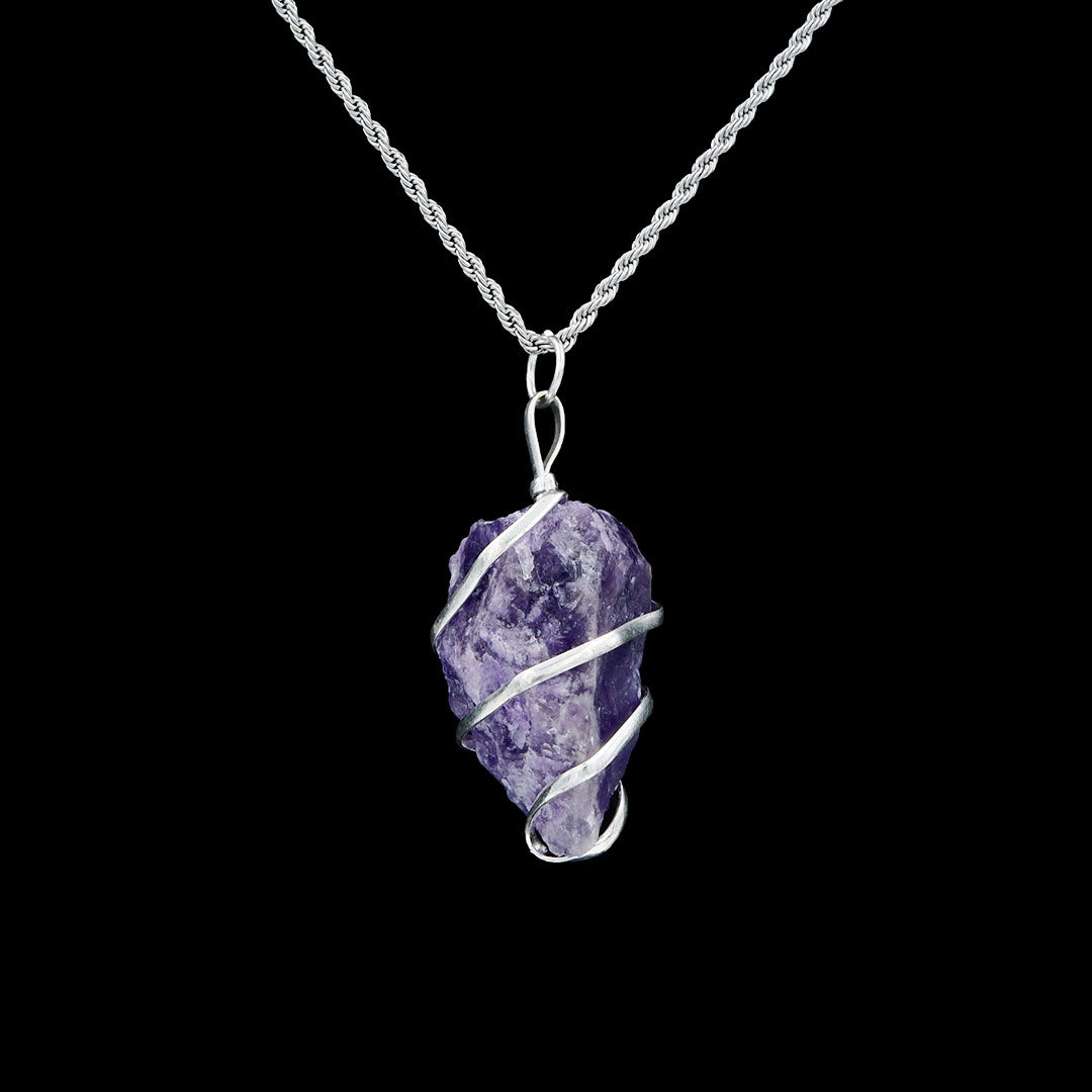 Amethyst pendant sale for men