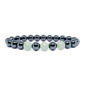 Good Luck Bracelet with Hematite & Green Aventurine