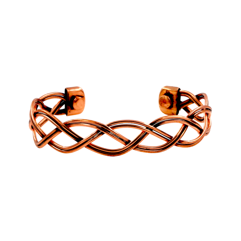 Pure Copper Wire Wrapped Bracelet For Women/Girls - Main Image