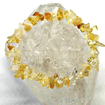 Brings Prosperity and Happiness Citrine Chips bracelet for Unisex