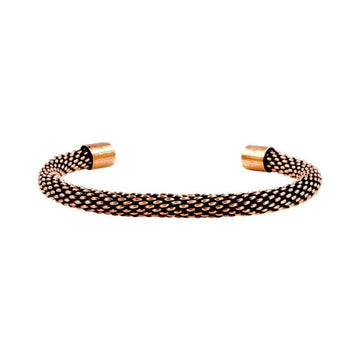 Vintage Woven Beaded Copper Kada for Women/Girls
