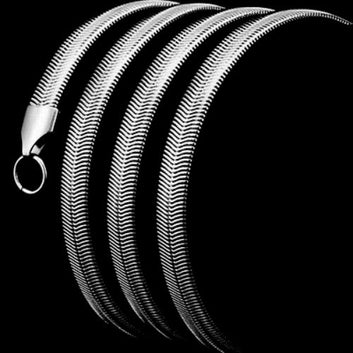 Snake chain for Men/Women Made with Italian Stainless Steel  6 MM
