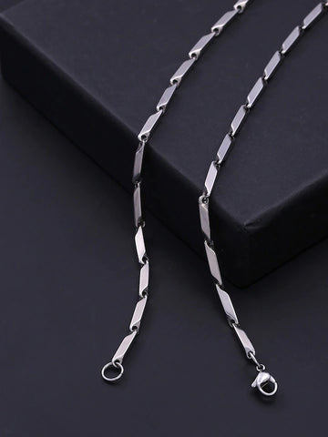 Italian Stainless Steel Platinum Plated Chain for Men/Boys