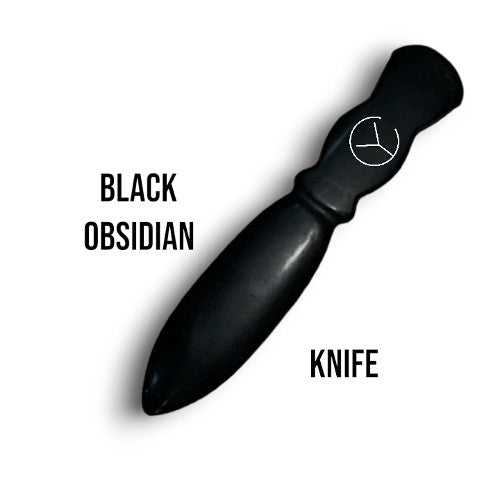 Black Obsidian Knife for Bad Dream Prevention