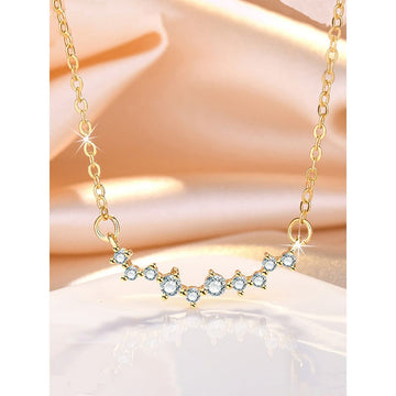 18k Gold Diamond Infinity Layering Necklace