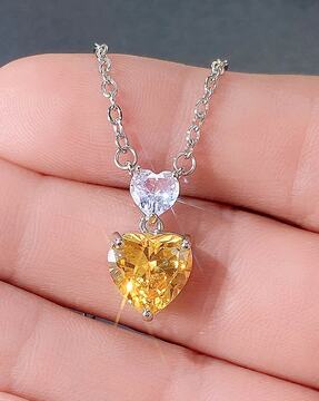 Dazzling Heart Pendant Necklace