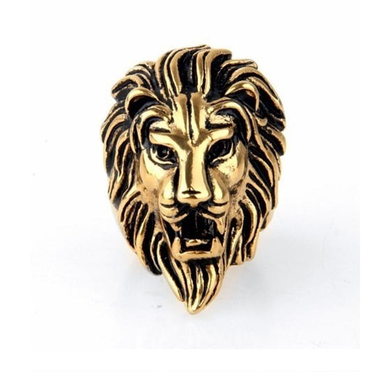 Premium Gold-Tone Steel Ring for Him