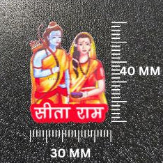 Sita Ram UV Transfer Stickers – Divine Love & Blessings Pack (5 Pcs)