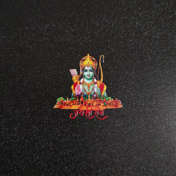 Shri Ram with Ayodhya Temple UV Stickers – Divine Blessings Pack of 5