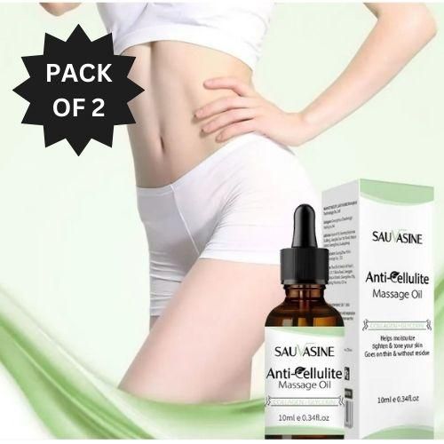 Organic Belly anti-cellulite Fat Burning Weight Loss slimming Moisturize Firm essential Oil 10ml (Pack of 2)