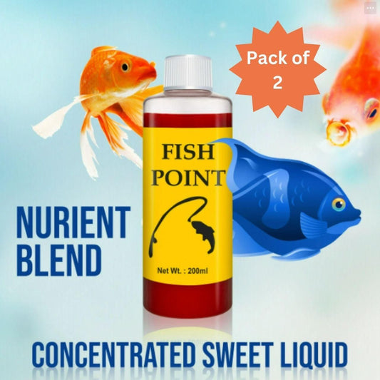 FISH POINT ? NATURAL BAIT FOR FISH 200ML (Pack of 2)