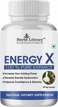 Herbal Energy X for Drive, Stamina, Power & Timing for Men(60 Capsules)