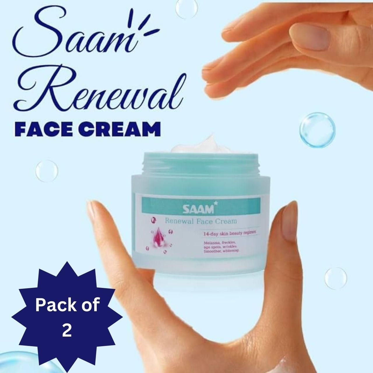 Saam renewal face cream, remove wrinkles, melasma, freckles, skin aging, dark skin (Buy 1 Get 1 Free))