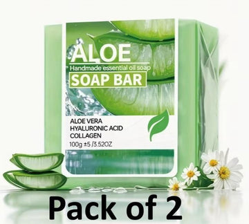 Aloe vera Soap Bar 100 gm (Pack of 2)