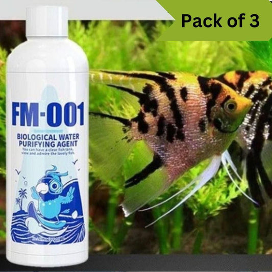 FM-001 Fish Tank Water Purifier Algae Remover 100ml (Pack of 3)