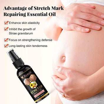 Kuraiy stretch Oil for Stretch Marks Removal Post Pregnancy fast work  result stretch mark cream oil  (50 ml)