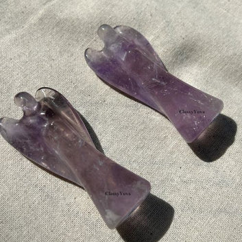 Amethyst Angel (2 Inch) – Divine Peace, Healing & Protection for Your Space