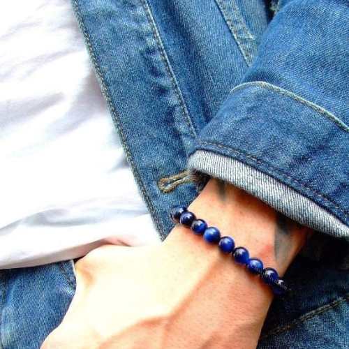 Royal Blue Tiger Eye Bracelet