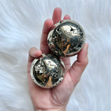 Sparkling Peruvian Pyrite Sphere-1, Free- Gold Plated Stand