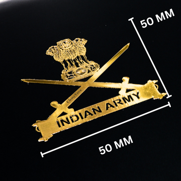 Indian Army Pride Gold Stickers Set of -4