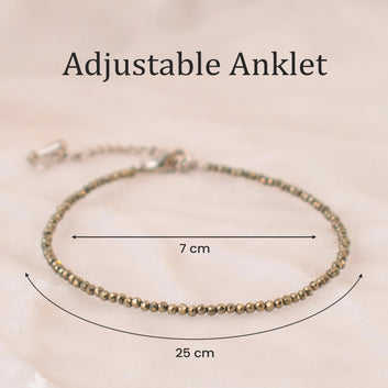 Raw Pyrite Anklet