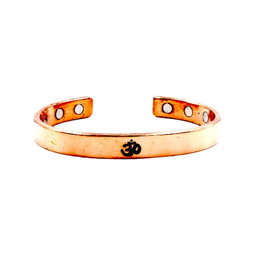 Carry positive energy with you always with our Om Engraved Copper Bracelet