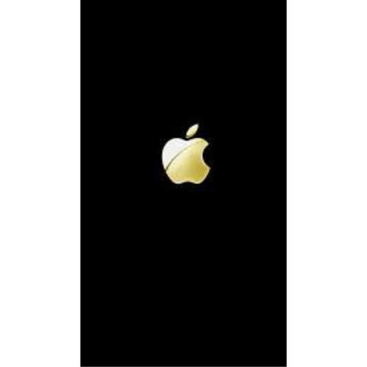 3M APPLE logo 24K Gold Plated/Silver Metallic Stickers for Gadgets - Pack of 5