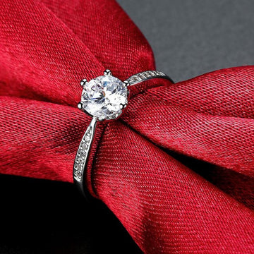 Austrian Crystal Engagement Ring