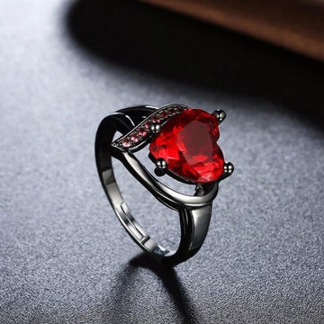 Love Promise Red Heart Ring