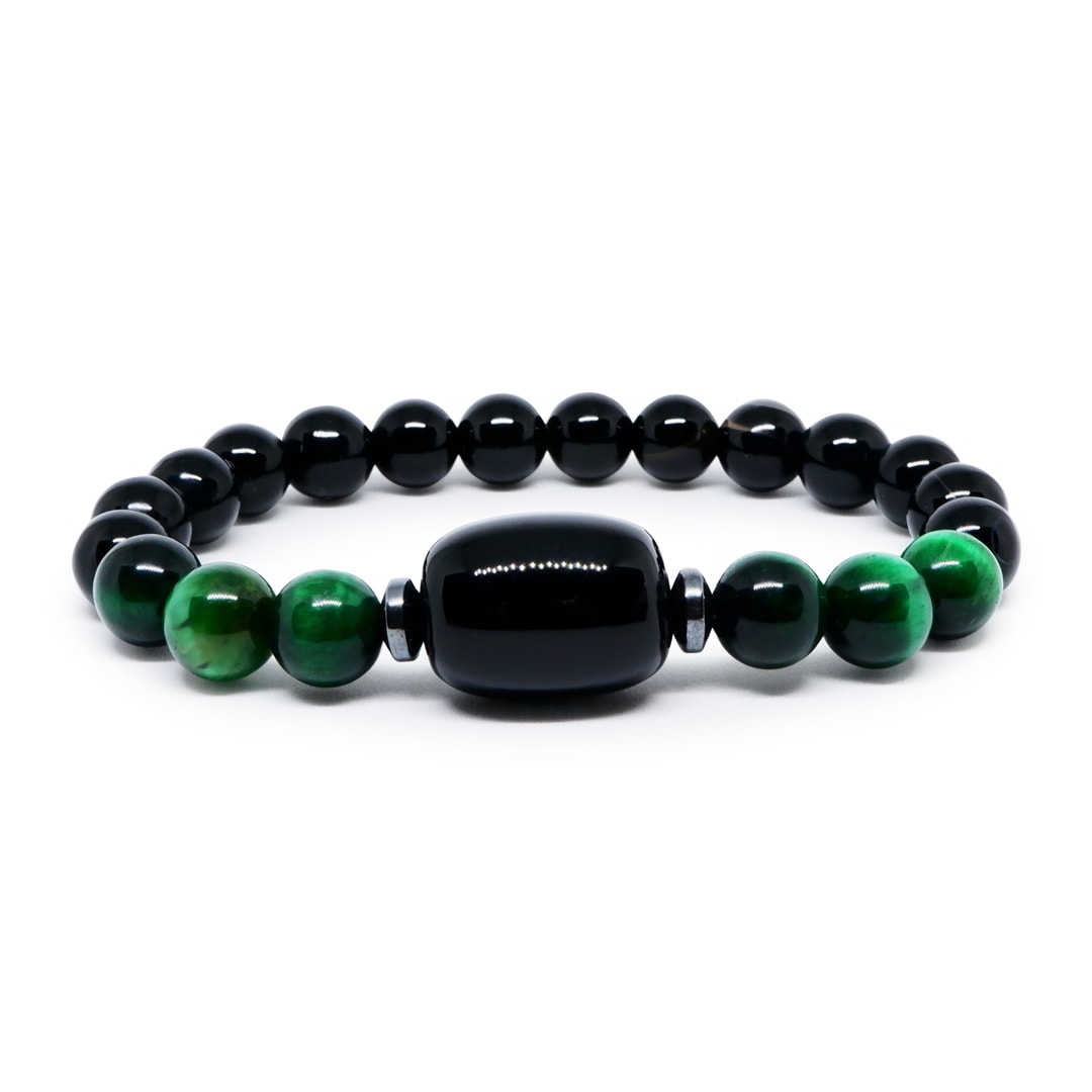 Improve Luck  Bracelet with Black Agate