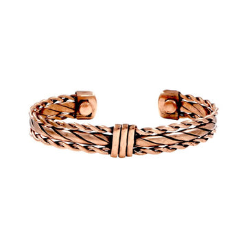 Copper Magnetic Bracelet Adjustable Cuff Bracelet for Unisex