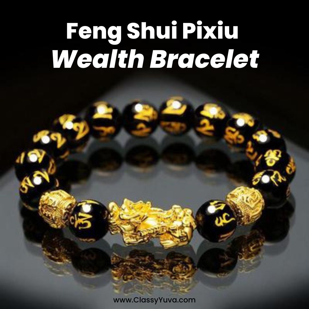 Buy Feng Shui The Best Red String Bracelet with Double Pi Xiu/Pi Yao and  Golden Wealth Ingots Bracelet Jewelry Attract Wealth and Good Luck at  Amazon.in