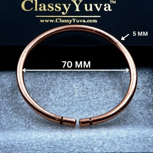 Exquisite 5mm round shape copper bracelet/Kada
