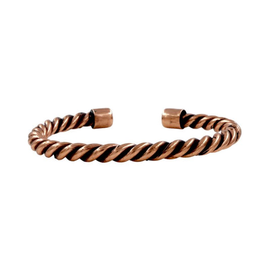 Pure Copper Twist Bracelet for Unisex